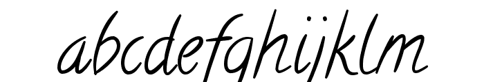 Calligraffitti regular Font LOWERCASE