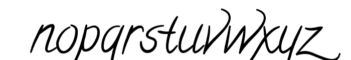 Calligraffitti regular Font LOWERCASE