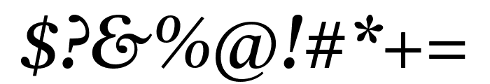 Castoro Italic Font OTHER CHARS