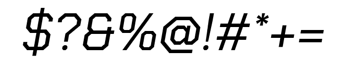 Chakra Petch italic Font OTHER CHARS