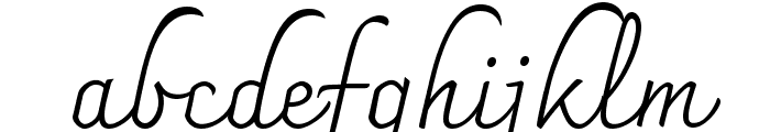 Charmonman regular Font LOWERCASE