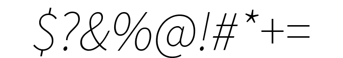 Chiron Hei HK 200italic Font OTHER CHARS