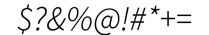 Chiron Hei HK 300italic Font OTHER CHARS