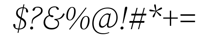 Chiron Sung HK 200italic Font OTHER CHARS
