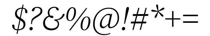 Chiron Sung HK 300italic Font OTHER CHARS