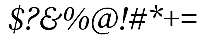Chiron Sung HK 500italic Font OTHER CHARS