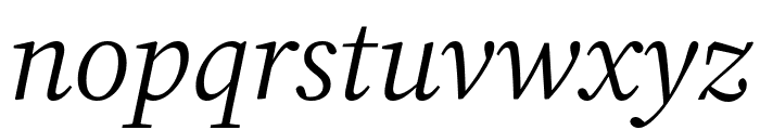 Chiron Sung HK Italic Font LOWERCASE
