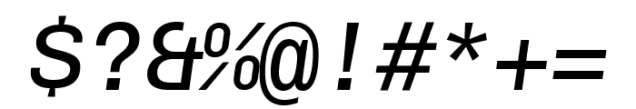 Chivo Mono Italic Font OTHER CHARS