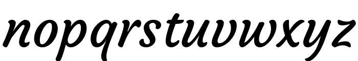 Courgette regular Font LOWERCASE