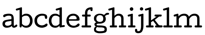 Cutive regular Font LOWERCASE