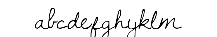 Dawning of a New Day regular Font LOWERCASE