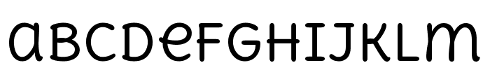 Delius Unicase regular Font LOWERCASE