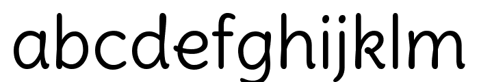 Delius regular Font LOWERCASE