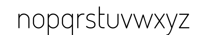 Dosis 200 Font LOWERCASE