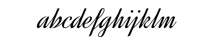 Dynalight regular Font LOWERCASE