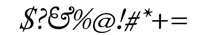 EB Garamond italic Font OTHER CHARS
