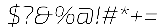 Exo 2 200italic Font OTHER CHARS