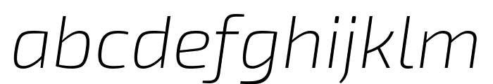 Exo 2 200italic Font LOWERCASE