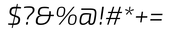 Exo 2 300italic Font OTHER CHARS