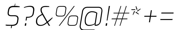 Exo 200italic Font OTHER CHARS