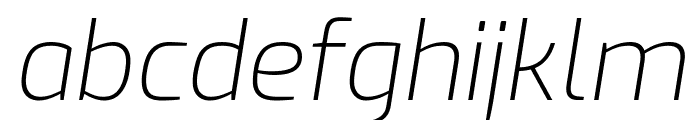 Exo 200italic Font LOWERCASE