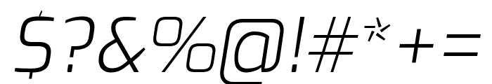 Exo 300italic Font OTHER CHARS