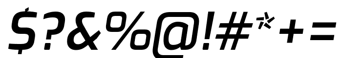 Exo 600italic Font OTHER CHARS