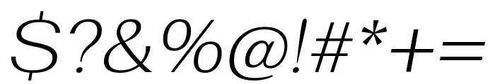 Fahkwang 200italic Font OTHER CHARS