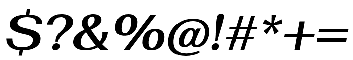 Fahkwang 600italic Font OTHER CHARS