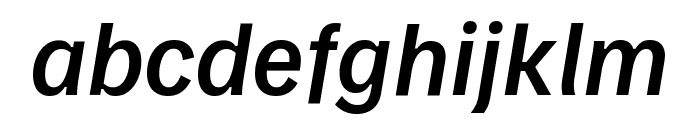 Familjen Grotesk 500italic Font LOWERCASE