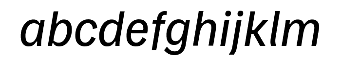 Familjen Grotesk Italic Font LOWERCASE