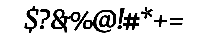 Faustina 600italic Font OTHER CHARS