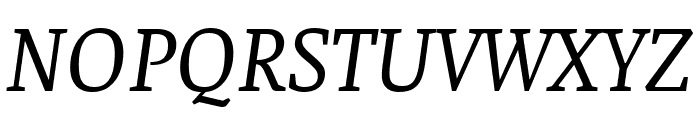 Faustina italic Font UPPERCASE