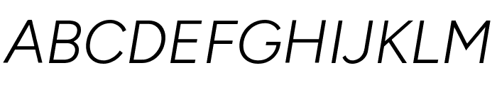 Figtree 300italic Font UPPERCASE