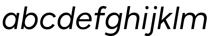 Figtree Italic Font LOWERCASE