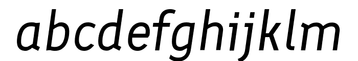 Finlandica Italic Font LOWERCASE