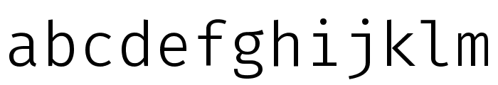 Fira Code 300 Font LOWERCASE