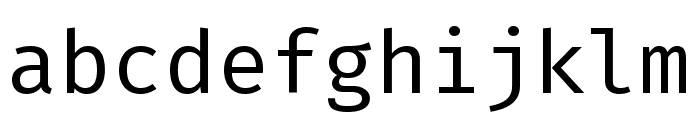 Fira Code regular Font LOWERCASE