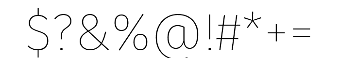 Fira Sans 100 Font OTHER CHARS