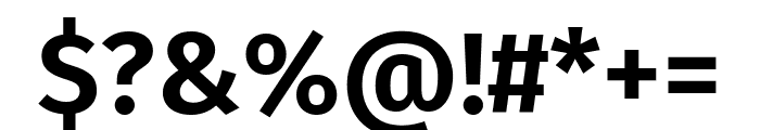 Fira Sans 600 Font OTHER CHARS