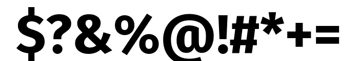Fira Sans 700 Font OTHER CHARS
