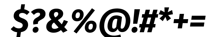 Fira Sans 700italic Font OTHER CHARS