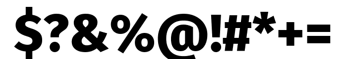 Fira Sans 800 Font OTHER CHARS