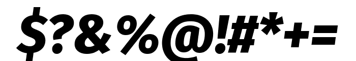 Fira Sans 800italic Font OTHER CHARS