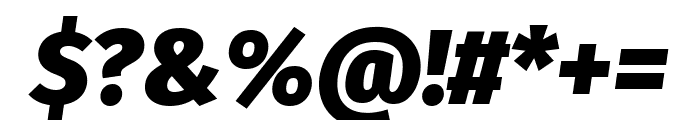 Fira Sans 900italic Font OTHER CHARS