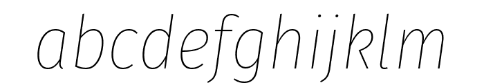 Fira Sans Condensed 100italic Font LOWERCASE