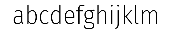 Fira Sans Condensed 200 Font LOWERCASE