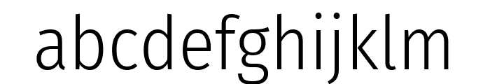 Fira Sans Condensed 300 Font LOWERCASE