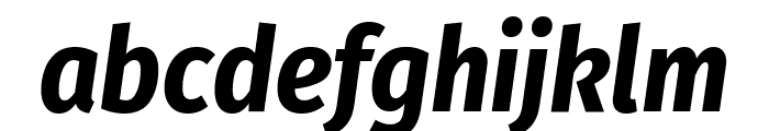 Fira Sans Condensed 700italic Font LOWERCASE