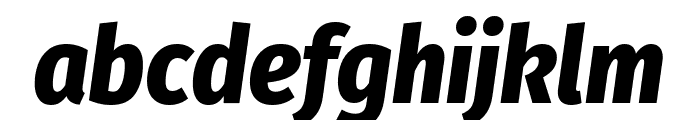 Fira Sans Condensed 800italic Font LOWERCASE